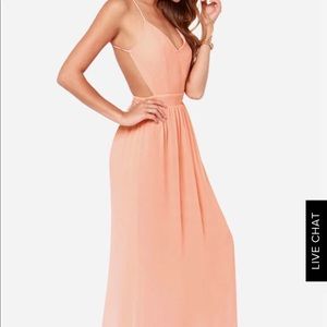 Lulus size medium backless dress